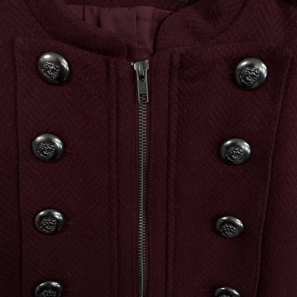 torrid Burgundy Military-Style Trench Coat - Picture 6 of 11